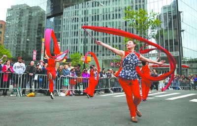 “中国风”抢眼纽约世界舞蹈嘉年华