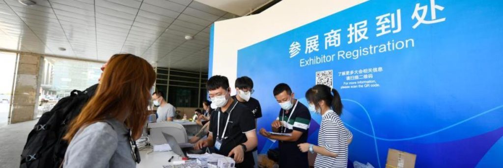 第五届中阿博览会布展工作紧张进行